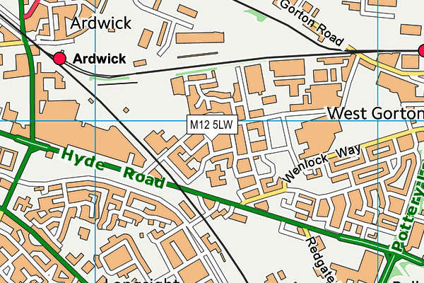 M12 5LW map - OS VectorMap District (Ordnance Survey) M12 5LW map - OS VectorMap District (Ordnance Survey)