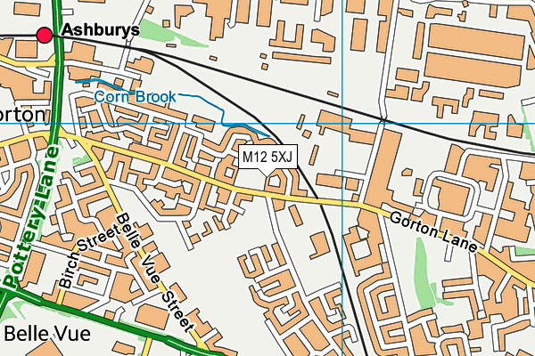 M12 5XJ map - OS VectorMap District (Ordnance Survey) M12 5XJ map - OS VectorMap District (Ordnance Survey)