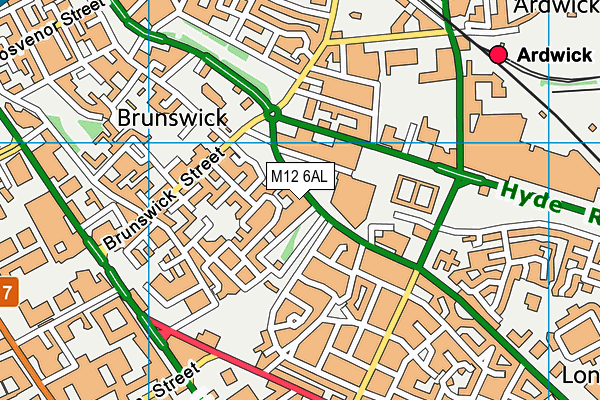 M12 6AL map - OS VectorMap District (Ordnance Survey) M12 6AL map - OS VectorMap District (Ordnance Survey)