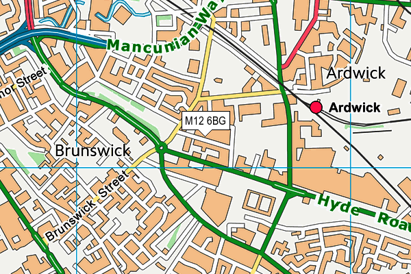 M12 6BG map - OS VectorMap District (Ordnance Survey) M12 6BG map - OS VectorMap District (Ordnance Survey)