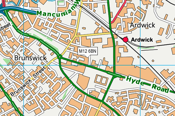 M12 6BN map - OS VectorMap District (Ordnance Survey) M12 6BN map - OS VectorMap District (Ordnance Survey)