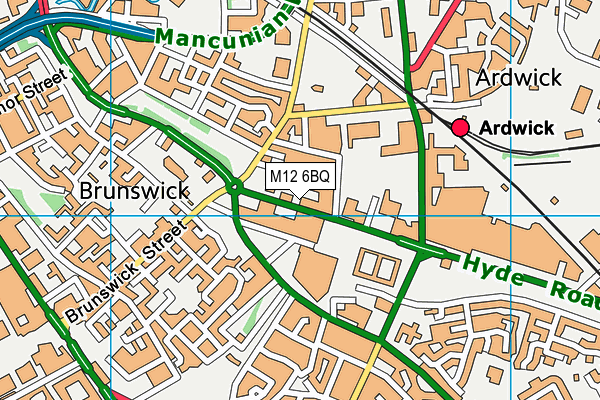 M12 6BQ map - OS VectorMap District (Ordnance Survey) M12 6BQ map - OS VectorMap District (Ordnance Survey)