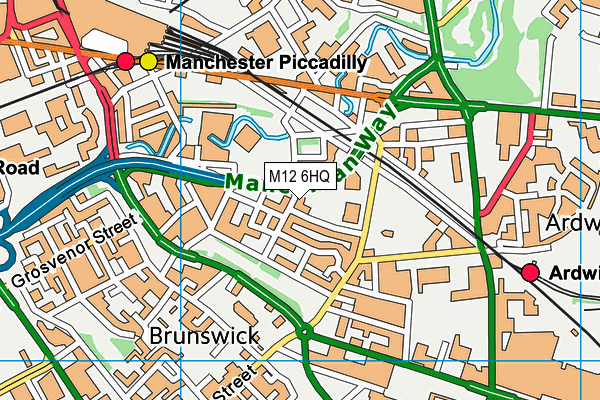 M12 6HQ map - OS VectorMap District (Ordnance Survey) M12 6HQ map - OS VectorMap District (Ordnance Survey)