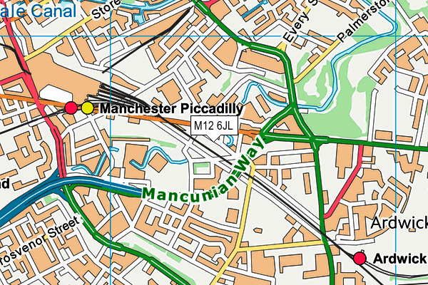 M12 6JL map - OS VectorMap District (Ordnance Survey) M12 6JL map - OS VectorMap District (Ordnance Survey)