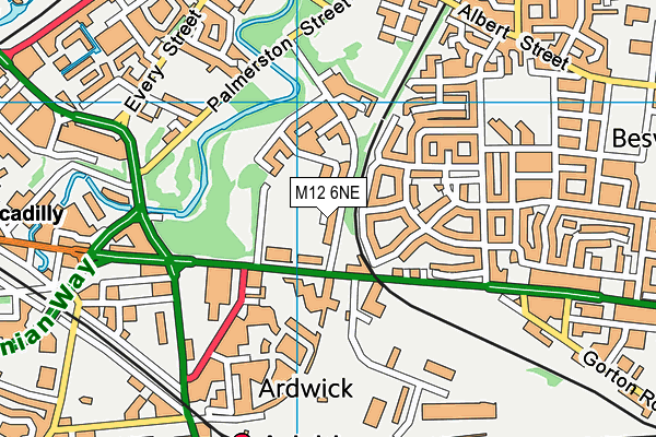 M12 6NE map - OS VectorMap District (Ordnance Survey) M12 6NE map - OS VectorMap District (Ordnance Survey)