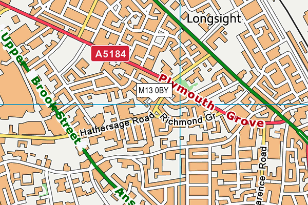 M13 0BY map - OS VectorMap District (Ordnance Survey) M13 0BY map - OS VectorMap District (Ordnance Survey)