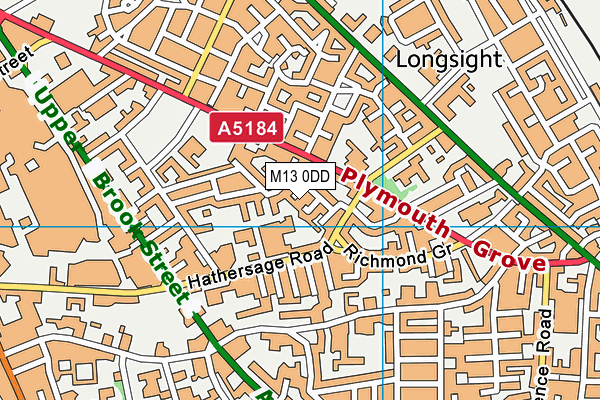 M13 0DD map - OS VectorMap District (Ordnance Survey) M13 0DD map - OS VectorMap District (Ordnance Survey)