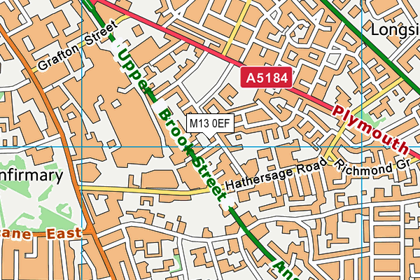 M13 0EF map - OS VectorMap District (Ordnance Survey) M13 0EF map - OS VectorMap District (Ordnance Survey)