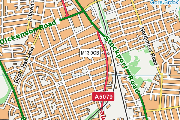M13 0GB map - OS VectorMap District (Ordnance Survey) M13 0GB map - OS VectorMap District (Ordnance Survey)