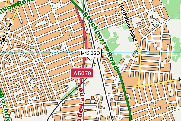 M13 0GQ map - OS VectorMap District (Ordnance Survey) M13 0GQ map - OS VectorMap District (Ordnance Survey)