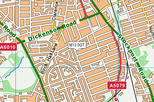 M13 0GT map - OS VectorMap District (Ordnance Survey) M13 0GT map - OS VectorMap District (Ordnance Survey)