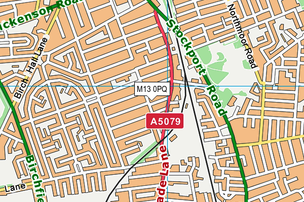 M13 0PQ map - OS VectorMap District (Ordnance Survey) M13 0PQ map - OS VectorMap District (Ordnance Survey)