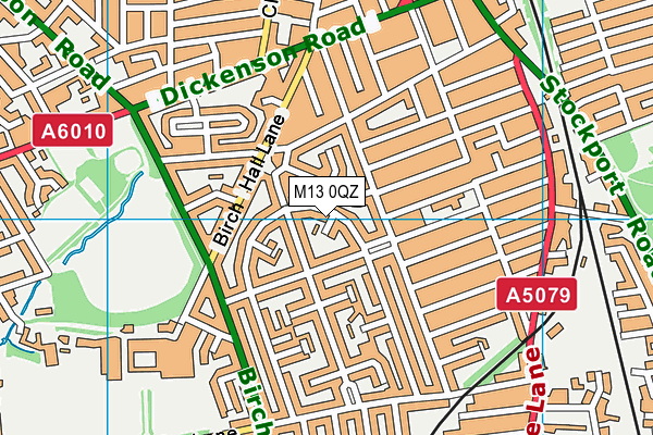 M13 0QZ map - OS VectorMap District (Ordnance Survey) M13 0QZ map - OS VectorMap District (Ordnance Survey)