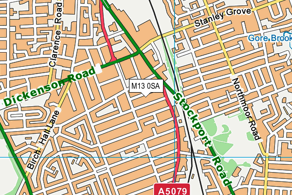 M13 0SA map - OS VectorMap District (Ordnance Survey) M13 0SA map - OS VectorMap District (Ordnance Survey)