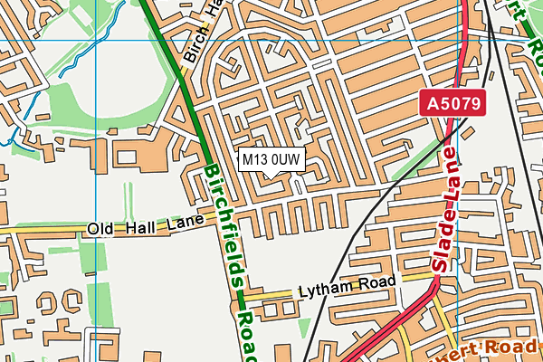 M13 0UW map - OS VectorMap District (Ordnance Survey) M13 0UW map - OS VectorMap District (Ordnance Survey)