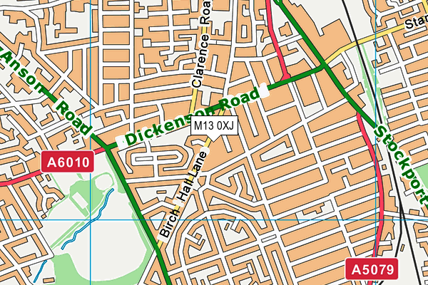 M13 0XJ map - OS VectorMap District (Ordnance Survey) M13 0XJ map - OS VectorMap District (Ordnance Survey)