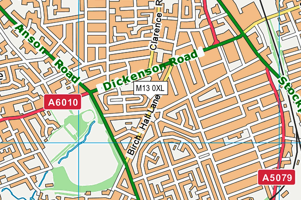 M13 0XL map - OS VectorMap District (Ordnance Survey) M13 0XL map - OS VectorMap District (Ordnance Survey)