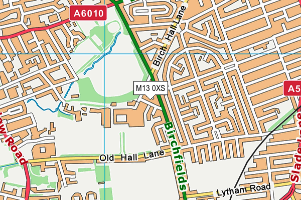 M13 0XS map - OS VectorMap District (Ordnance Survey) M13 0XS map - OS VectorMap District (Ordnance Survey)