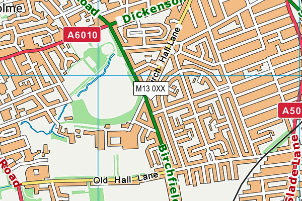 M13 0XX map - OS VectorMap District (Ordnance Survey) M13 0XX map - OS VectorMap District (Ordnance Survey)