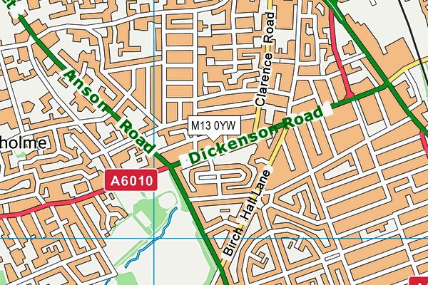 M13 0YW map - OS VectorMap District (Ordnance Survey) M13 0YW map - OS VectorMap District (Ordnance Survey)