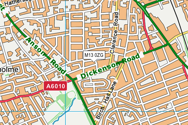 M13 0ZG map - OS VectorMap District (Ordnance Survey) M13 0ZG map - OS VectorMap District (Ordnance Survey)
