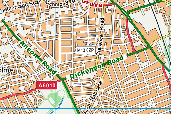 M13 0ZP map - OS VectorMap District (Ordnance Survey) M13 0ZP map - OS VectorMap District (Ordnance Survey)