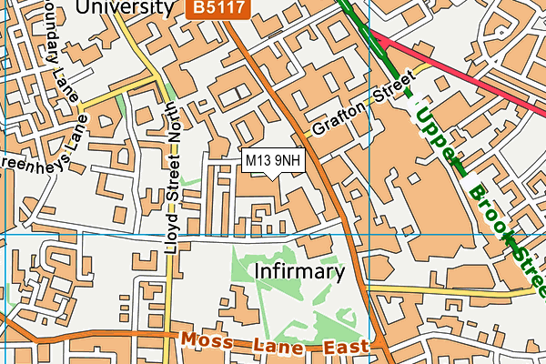 M13 9NH map - OS VectorMap District (Ordnance Survey) M13 9NH map - OS VectorMap District (Ordnance Survey)