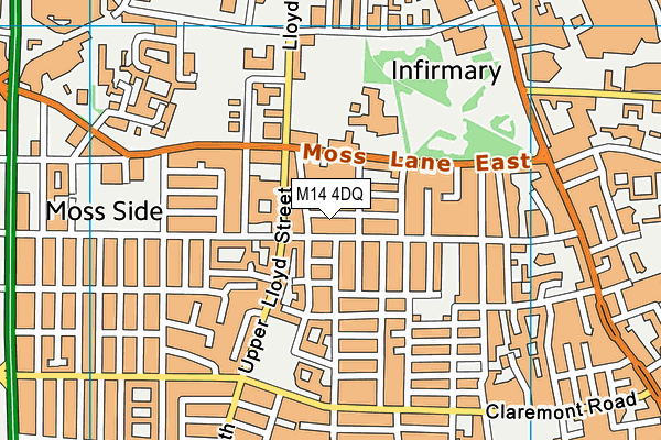 M14 4DQ map - OS VectorMap District (Ordnance Survey) M14 4DQ map - OS VectorMap District (Ordnance Survey)