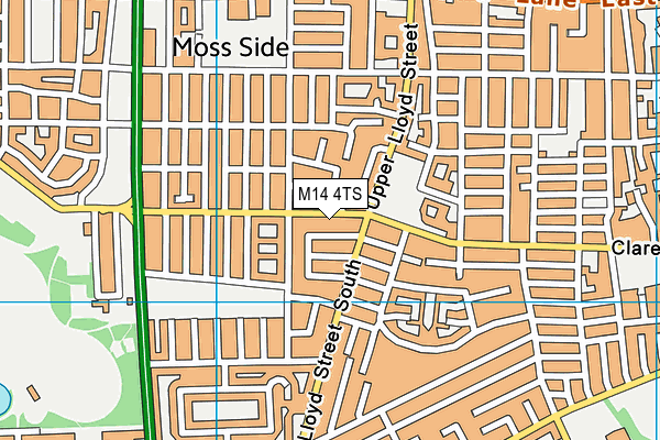 M14 4TS map - OS VectorMap District (Ordnance Survey) M14 4TS map - OS VectorMap District (Ordnance Survey)