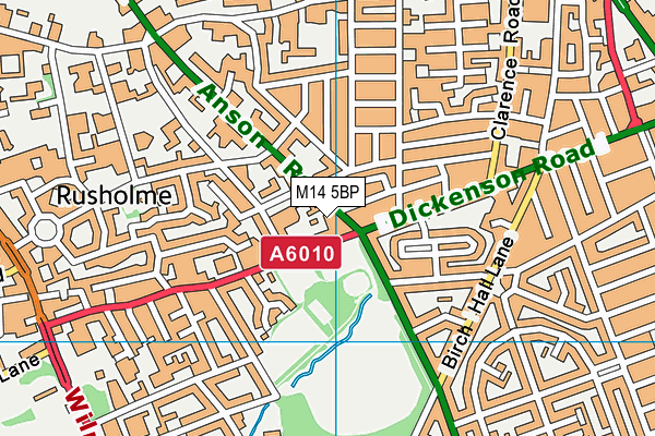 M14 5BP map - OS VectorMap District (Ordnance Survey) M14 5BP map - OS VectorMap District (Ordnance Survey)