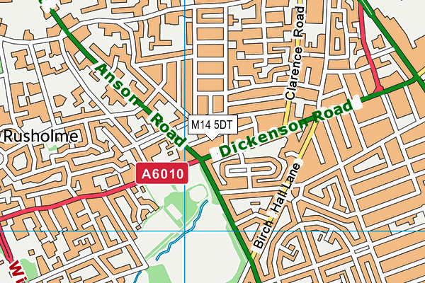 M14 5DT map - OS VectorMap District (Ordnance Survey) M14 5DT map - OS VectorMap District (Ordnance Survey)