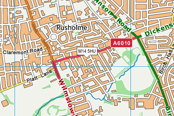 M14 5HU map - OS VectorMap District (Ordnance Survey) M14 5HU map - OS VectorMap District (Ordnance Survey)