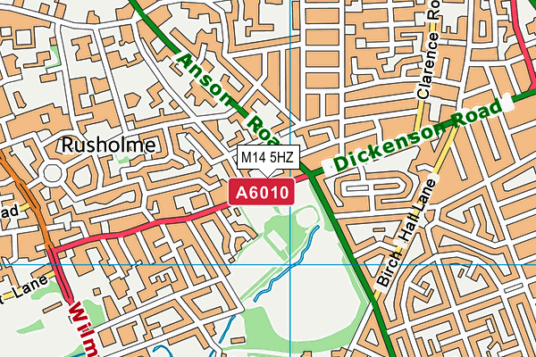 M14 5HZ map - OS VectorMap District (Ordnance Survey) M14 5HZ map - OS VectorMap District (Ordnance Survey)
