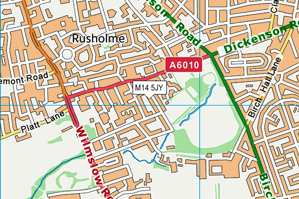 M14 5JY map - OS VectorMap District (Ordnance Survey) M14 5JY map - OS VectorMap District (Ordnance Survey)