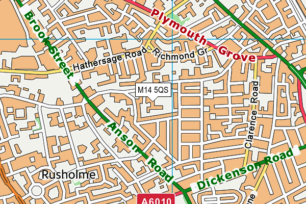 M14 5QS map - OS VectorMap District (Ordnance Survey) M14 5QS map - OS VectorMap District (Ordnance Survey)