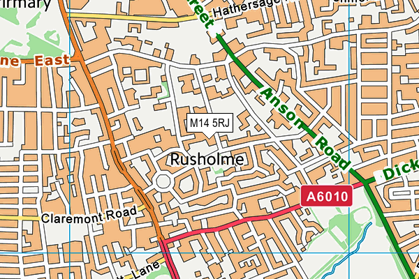 M14 5RJ map - OS VectorMap District (Ordnance Survey) M14 5RJ map - OS VectorMap District (Ordnance Survey)