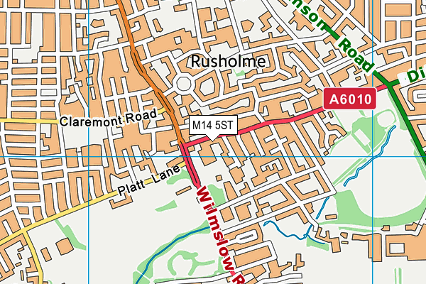 M14 5ST map - OS VectorMap District (Ordnance Survey) M14 5ST map - OS VectorMap District (Ordnance Survey)