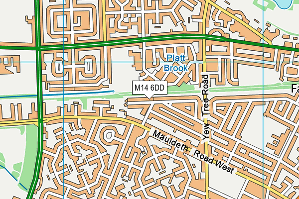 M14 6DD map - OS VectorMap District (Ordnance Survey) M14 6DD map - OS VectorMap District (Ordnance Survey)