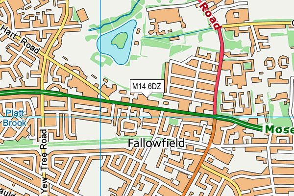 M14 6DZ map - OS VectorMap District (Ordnance Survey) M14 6DZ map - OS VectorMap District (Ordnance Survey)