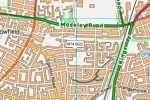 M14 6GQ map - OS VectorMap District (Ordnance Survey) M14 6GQ map - OS VectorMap District (Ordnance Survey)