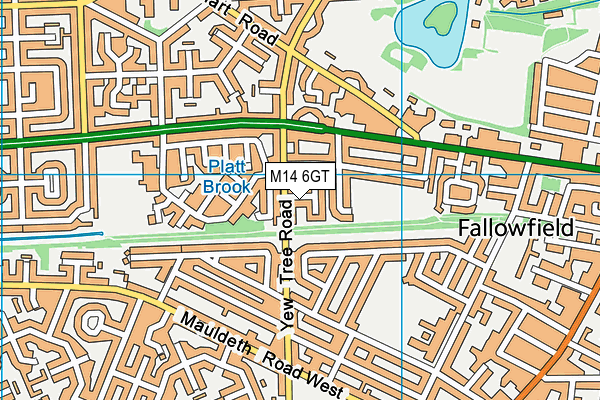M14 6GT map - OS VectorMap District (Ordnance Survey) M14 6GT map - OS VectorMap District (Ordnance Survey)