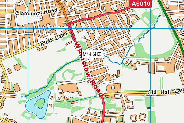 M14 6HZ map - OS VectorMap District (Ordnance Survey) M14 6HZ map - OS VectorMap District (Ordnance Survey)