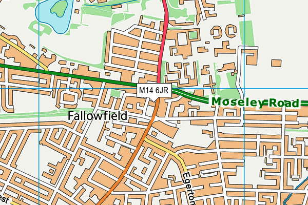 M14 6JR map - OS VectorMap District (Ordnance Survey) M14 6JR map - OS VectorMap District (Ordnance Survey)