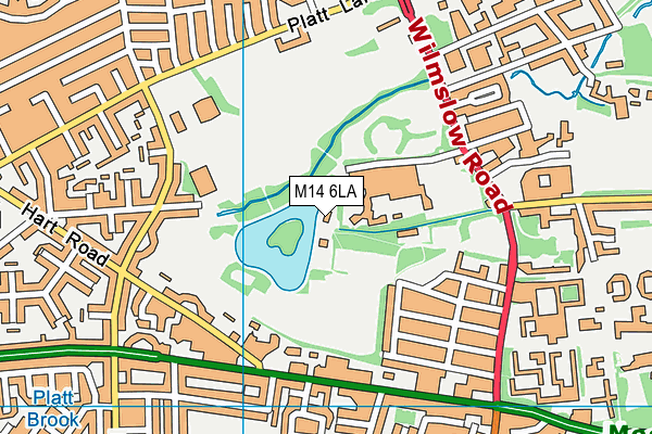 M14 6LA map - OS VectorMap District (Ordnance Survey) M14 6LA map - OS VectorMap District (Ordnance Survey)