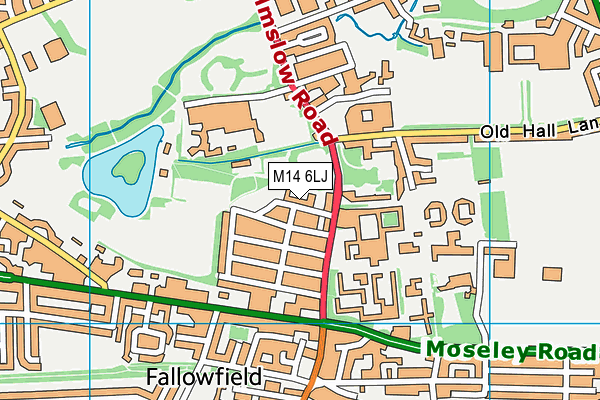 M14 6LJ map - OS VectorMap District (Ordnance Survey) M14 6LJ map - OS VectorMap District (Ordnance Survey)
