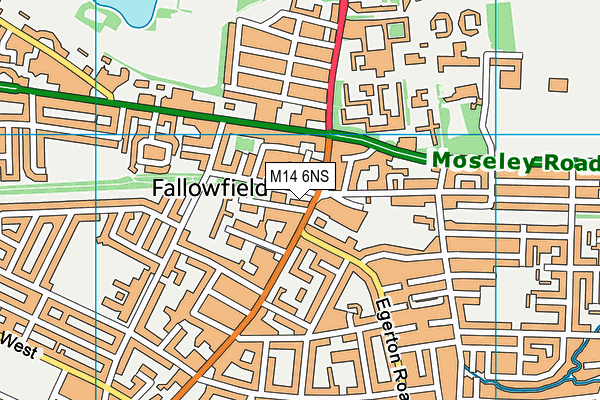 M14 6NS map - OS VectorMap District (Ordnance Survey) M14 6NS map - OS VectorMap District (Ordnance Survey)