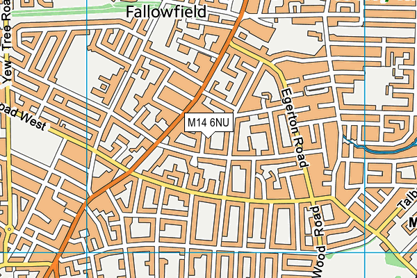 M14 6NU map - OS VectorMap District (Ordnance Survey) M14 6NU map - OS VectorMap District (Ordnance Survey)