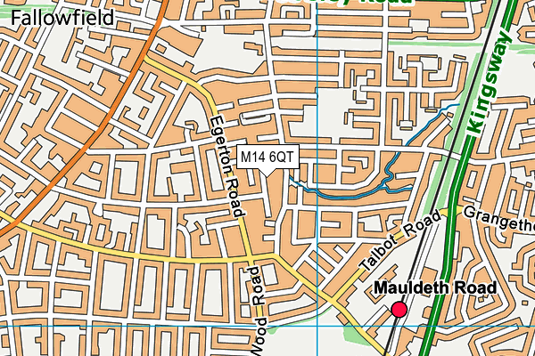M14 6QT map - OS VectorMap District (Ordnance Survey) M14 6QT map - OS VectorMap District (Ordnance Survey)