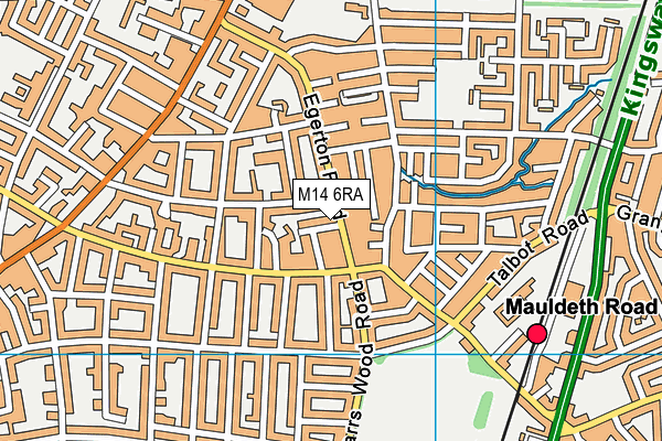 M14 6RA map - OS VectorMap District (Ordnance Survey) M14 6RA map - OS VectorMap District (Ordnance Survey)