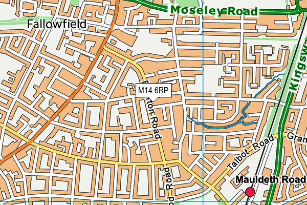 M14 6RP map - OS VectorMap District (Ordnance Survey) M14 6RP map - OS VectorMap District (Ordnance Survey)
